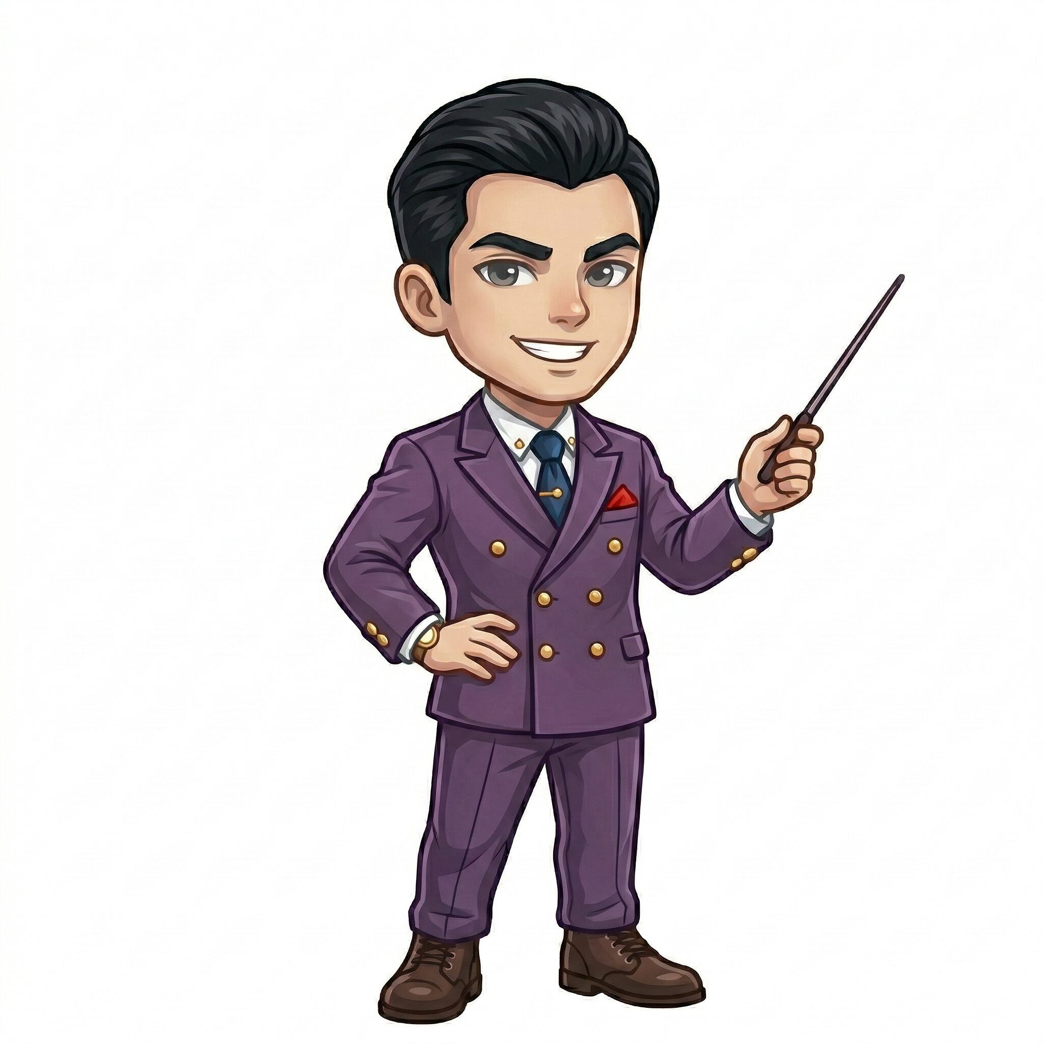 ENTJ（指揮官）の男性キャラクターイメージ