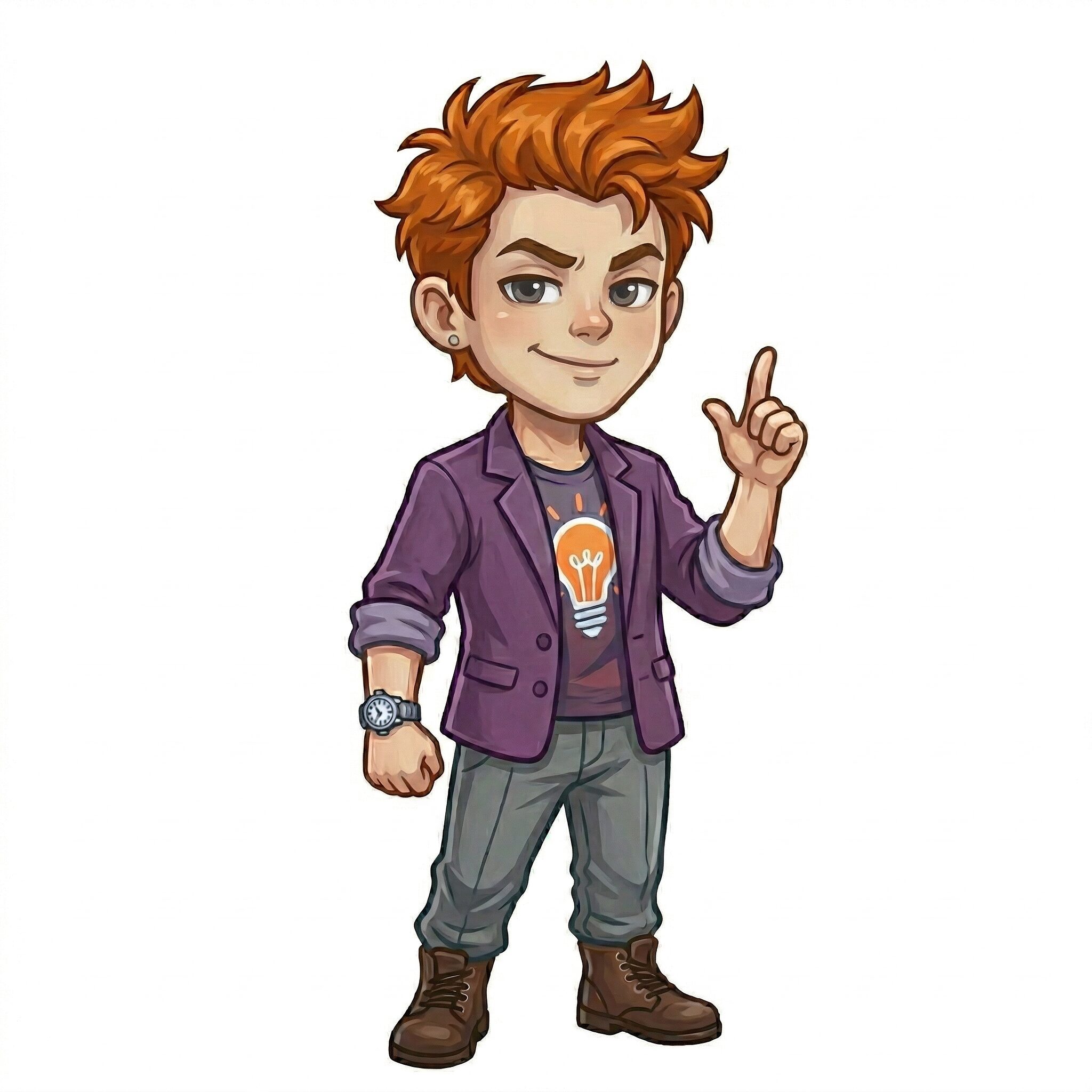 ENTP（討論者）の男性キャラクターイメージ