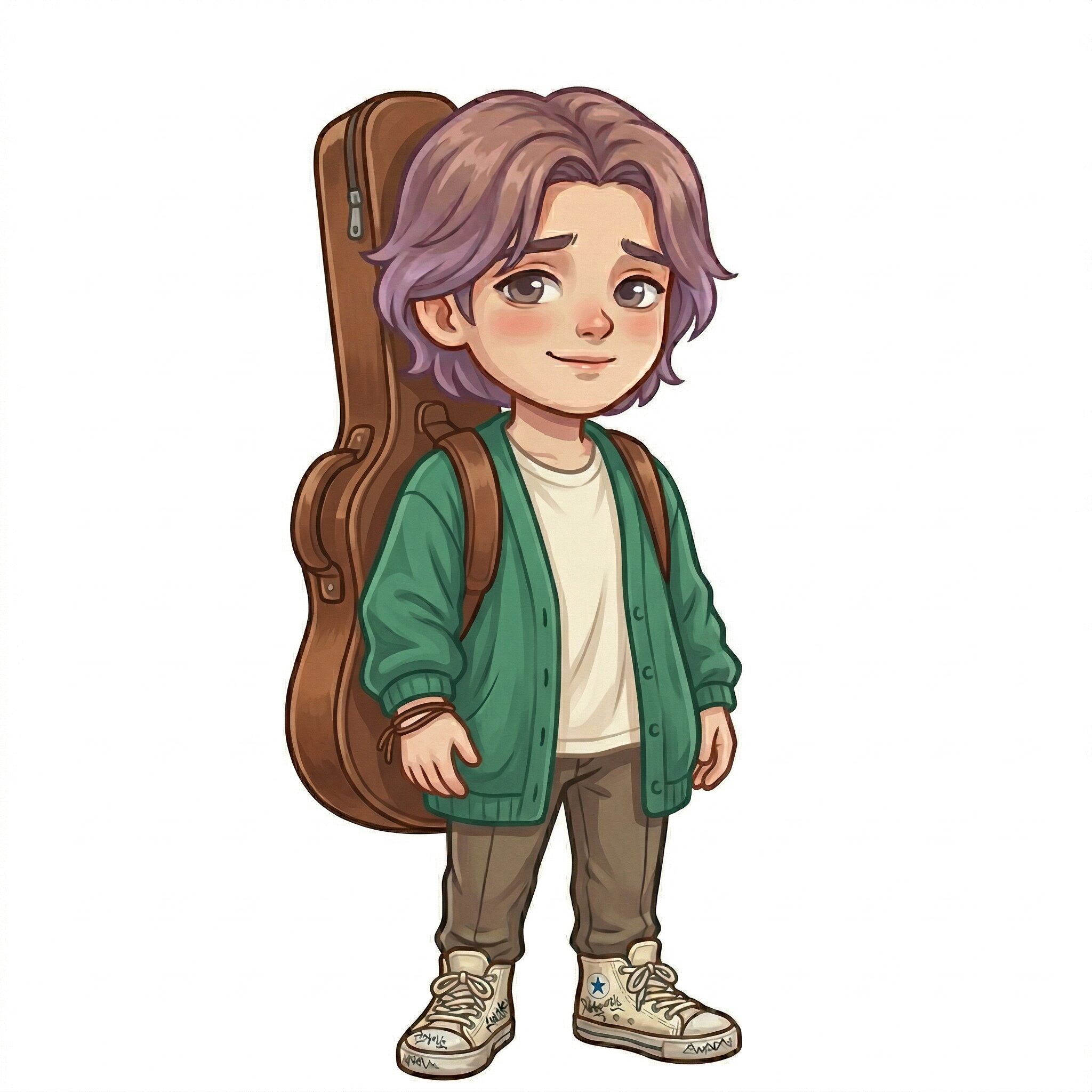 INFP（仲介者）の男性キャラクターイメージ