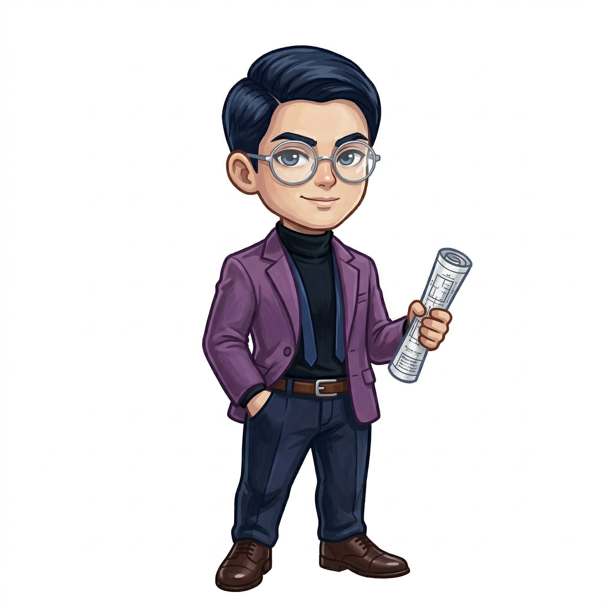 INTJ（建築家）の男性キャラクターイメージ